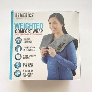 Homedics Weighted Comfort Wrap with Vibration and Soothing Heat